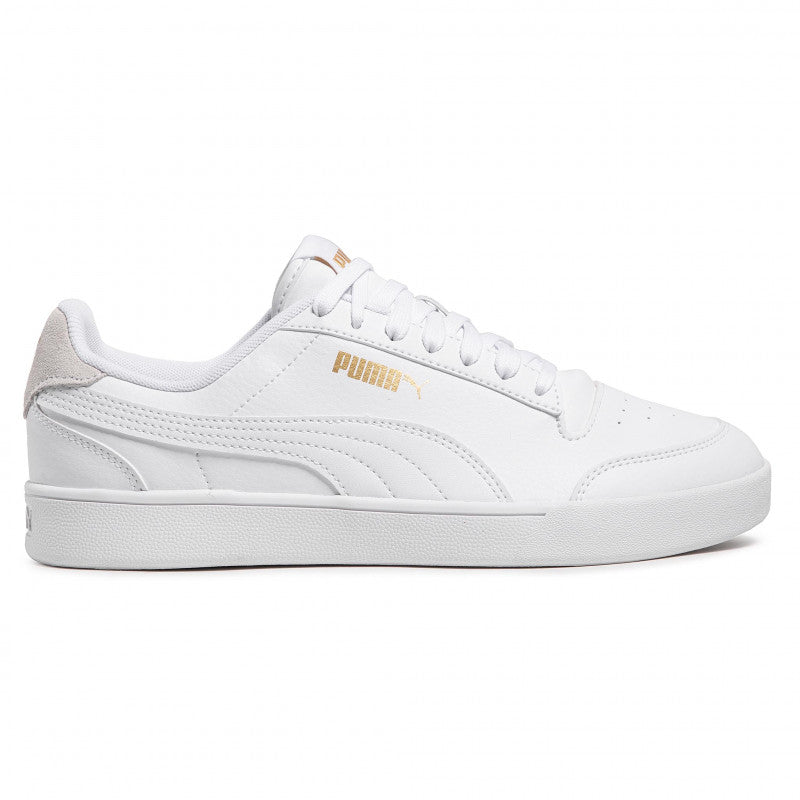 PUMA Shuffle Sneakers-White/White/Gold
