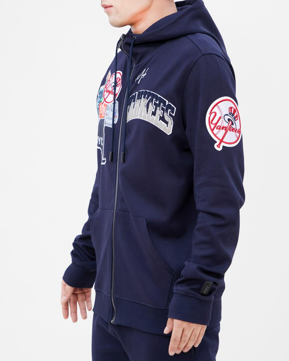 New York Yankees Home Town Logo Zipper Hoodie