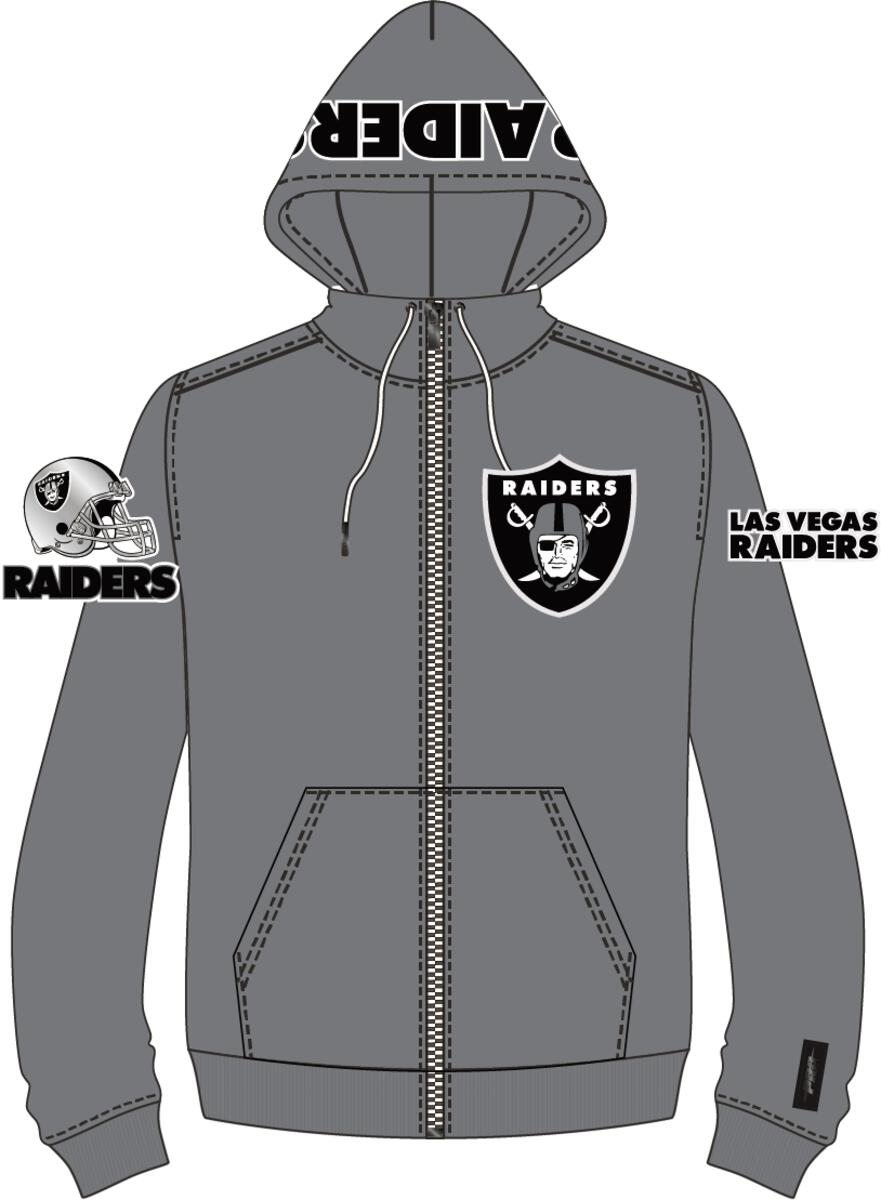 PRO STANDARD Las Vegas Raiders Logo Zipper Hoody