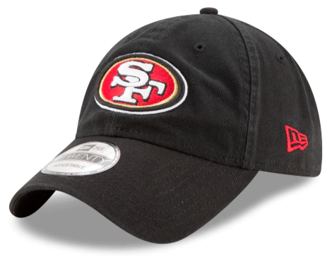 New Era San Francisco 49ers Core Classic 9TWENTY Adjustable Hat - Black