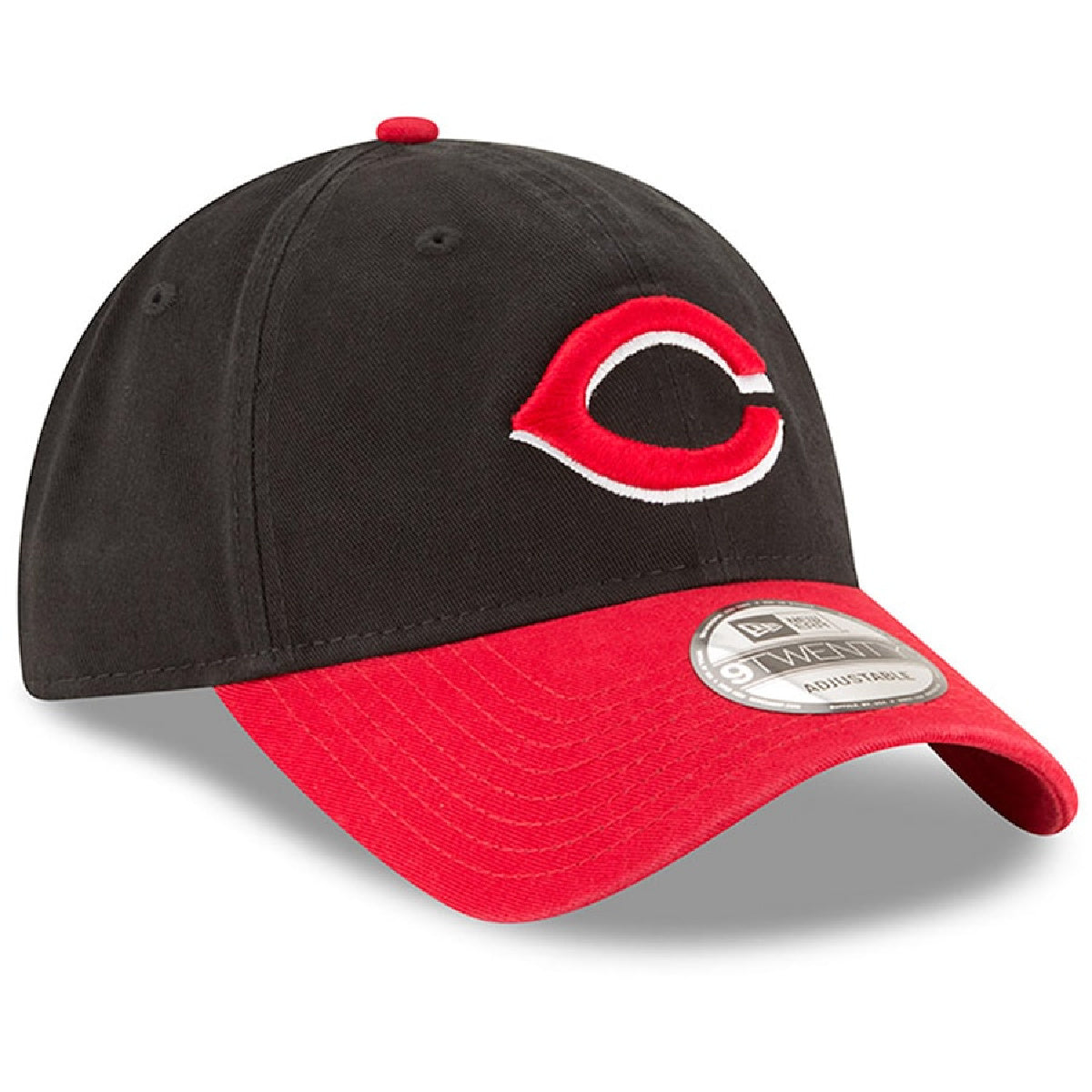Cincinnati Reds New Era Black/Red Alternate Replica Core Classic 9TWENTY Adjustable Hat