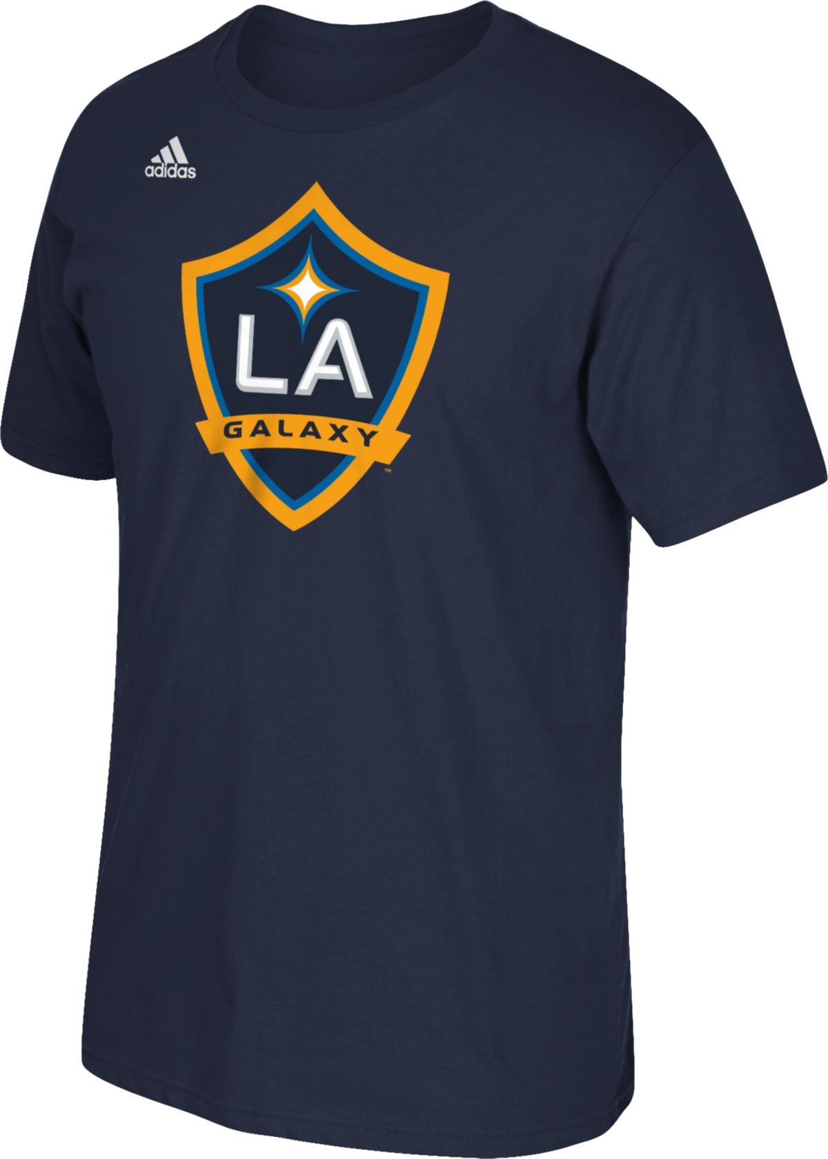 Men's LA Galaxy adidas Logo Set Short Sleeve T-Shirt - Navy