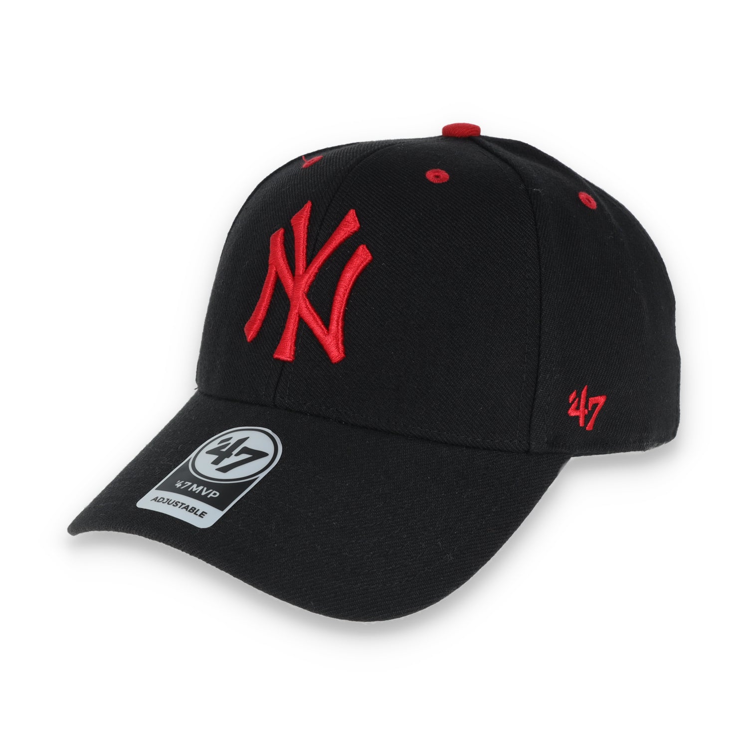 '47 BRAND NEW YORK YANKEES  '47 MVP ADJUSTABLE HAT-BLACK