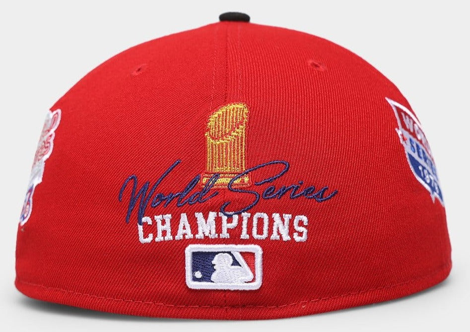 Cincinnati Reds New Era 1990 World Series Champions 59FIFTY Fitted Hat –red/black nvsoccer.com 
