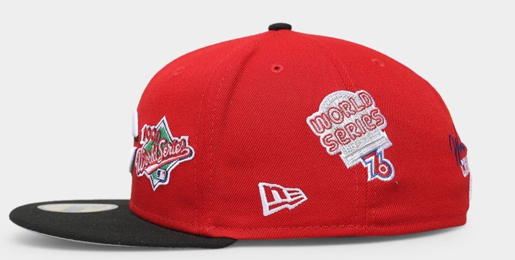 Cincinnati Reds New Era 1990 World Series Champions 59FIFTY Fitted Hat –red/black nvsoccer.com 