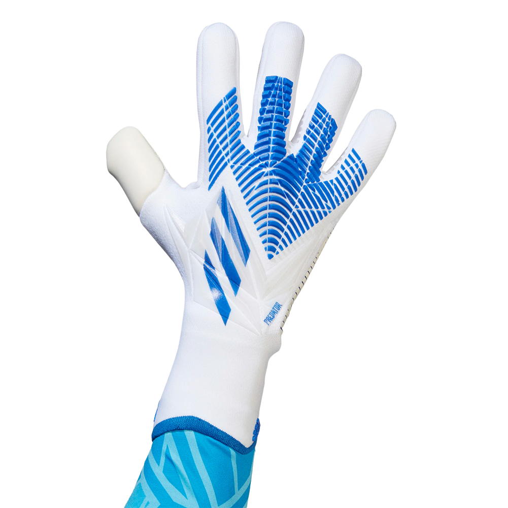 Adidas Predator Pro Gloves -  White/Hi Res Blue