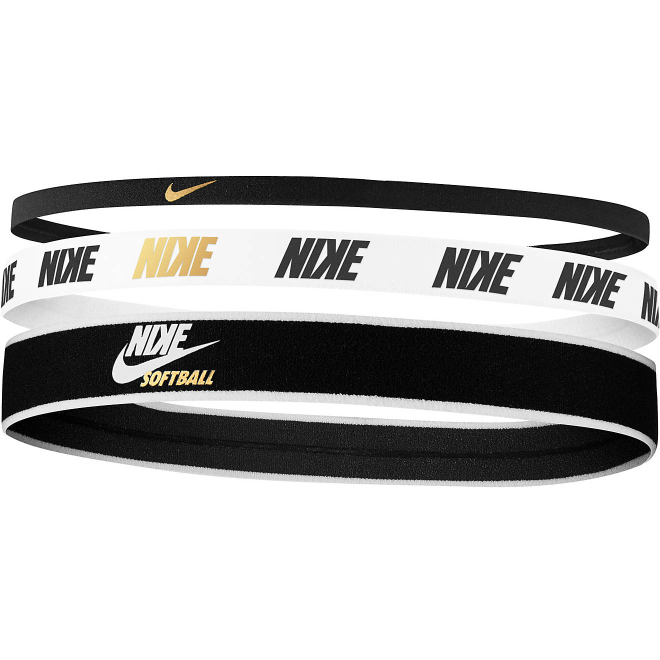 Nike Women's Softball Mixed Width Headbands 3-Pack