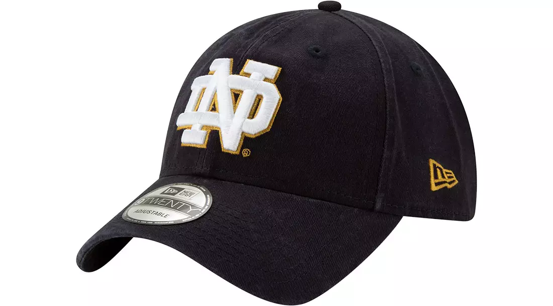 New Era Men's Notre Dame Fighting Irish Navy 9TWENTY Core Adjustable Hat