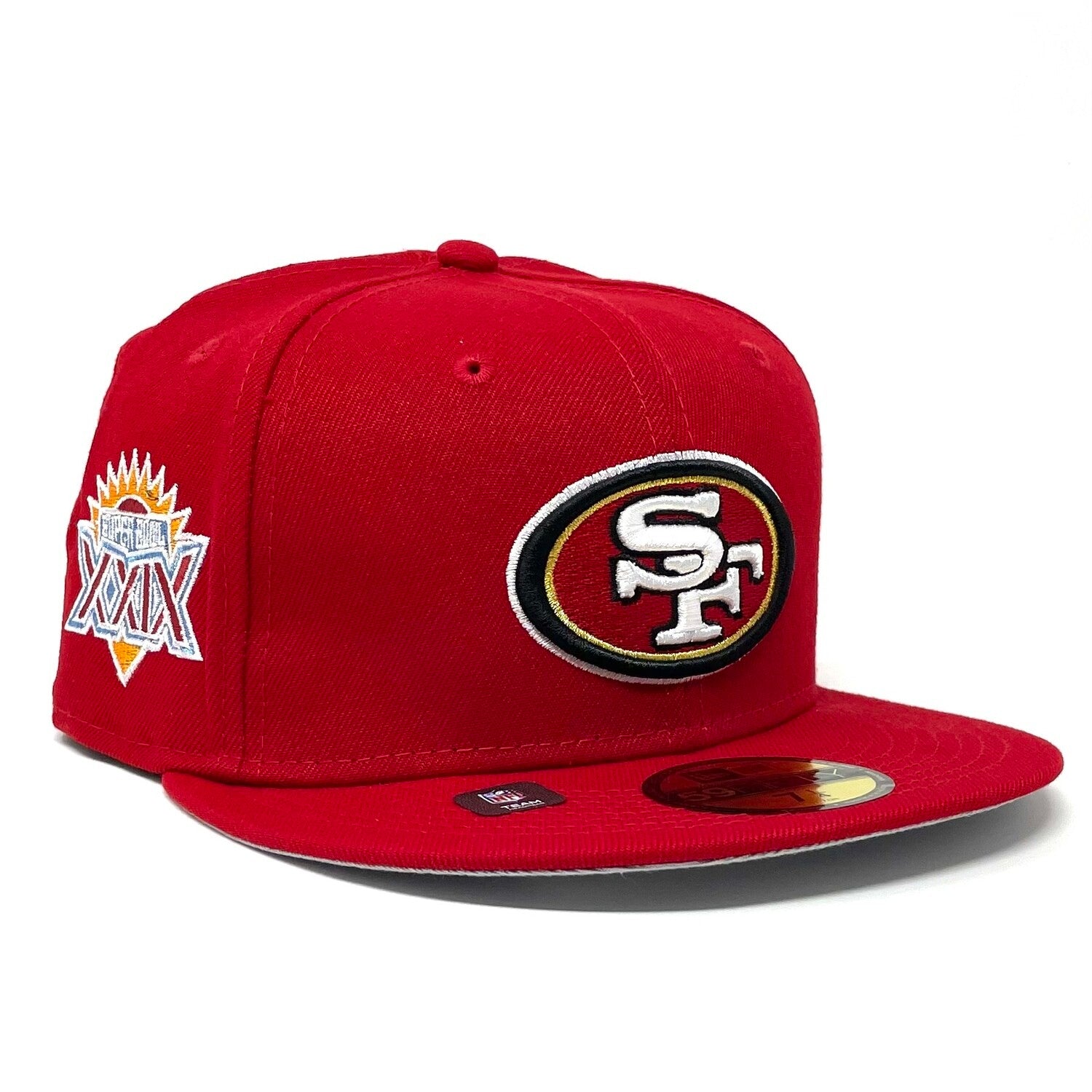 NEW ERA SAN FRANCISCO 49ERS XXIX SUPERBOWL PATCH 9FIFTY FITTED-RED