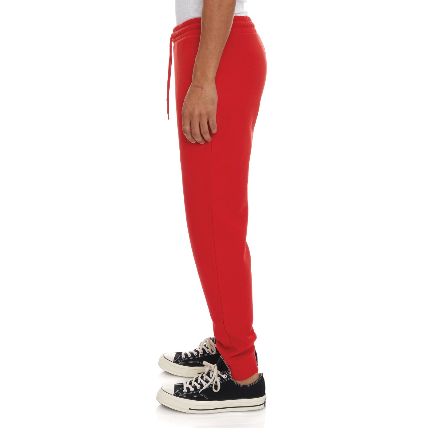 KAPPA LOGO FLEECE ZANOK SWEATPANTS- RED MD CORAL