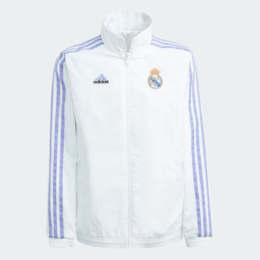 Adidas Youth Real Madrid Anthem Reversible Jacket