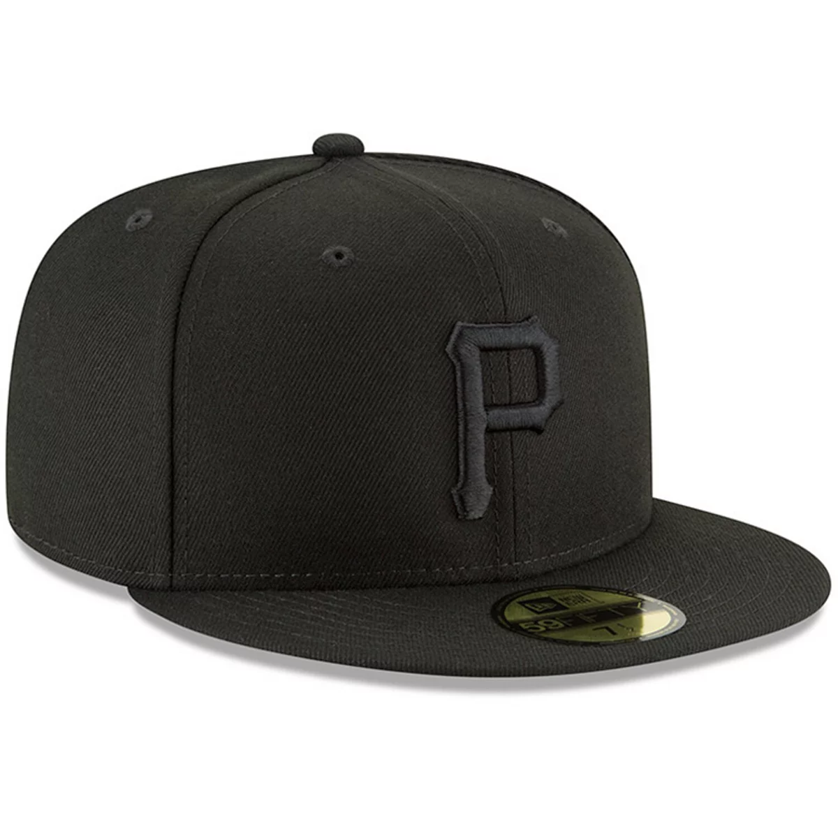 PITTSBURGH PIRATES NEW ERA BASIC COLLECTION FITTED 59FIFTY-BLACK AND BLACK