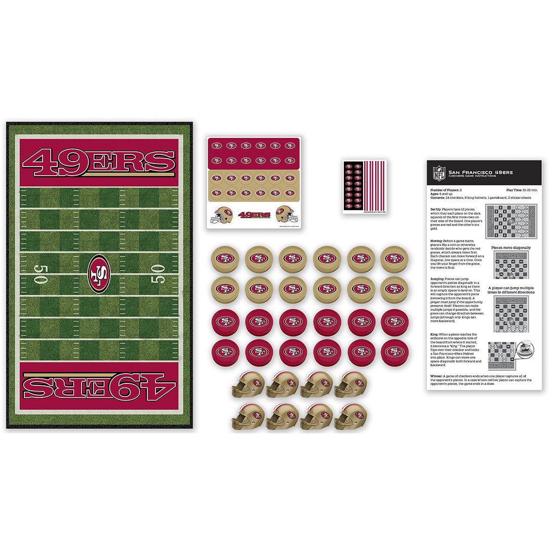 San Francisco 49ers Checker Game Set
