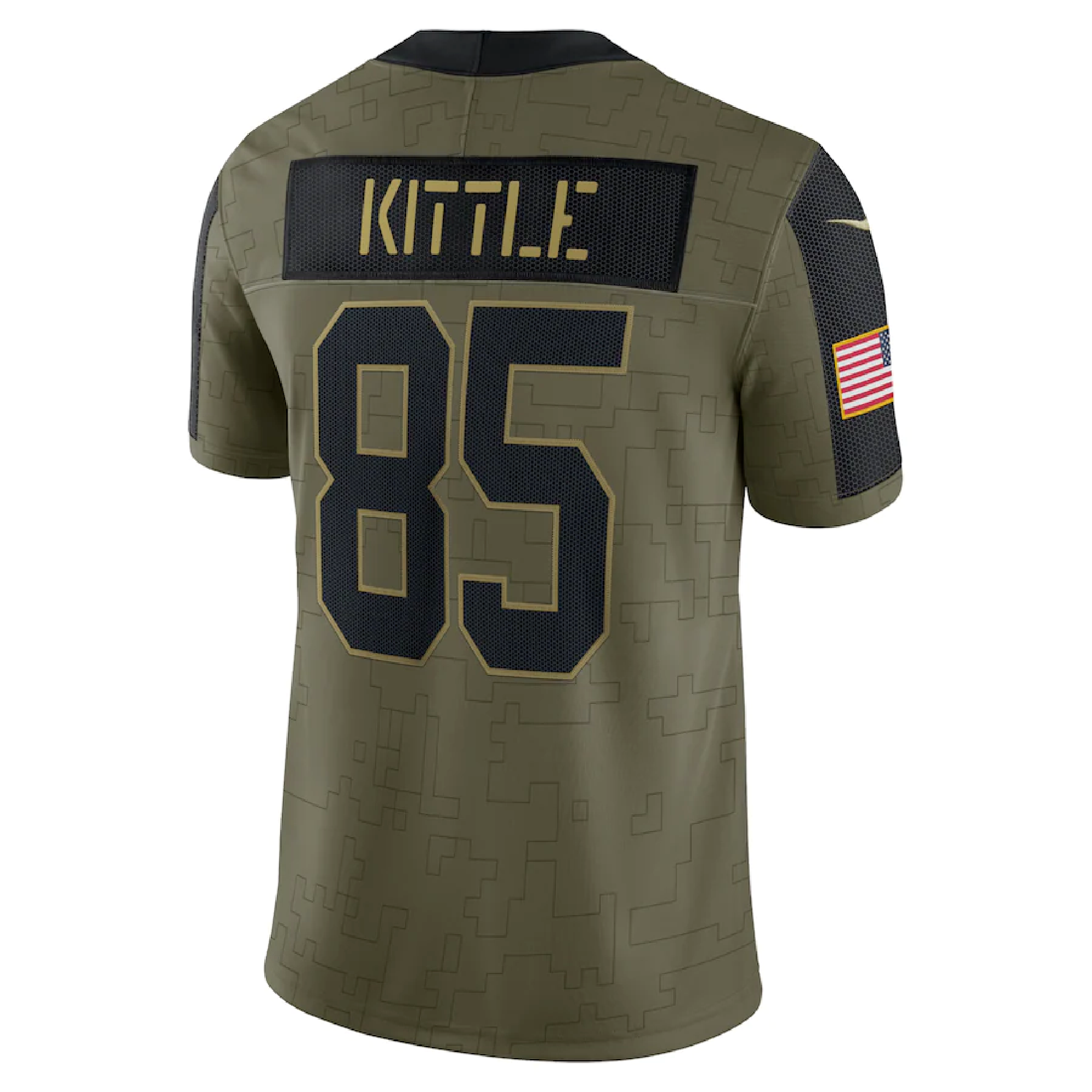 George Kittle San Francisco 49ers Nike 2021 Salute To Service Limited Player Jersey - Olive