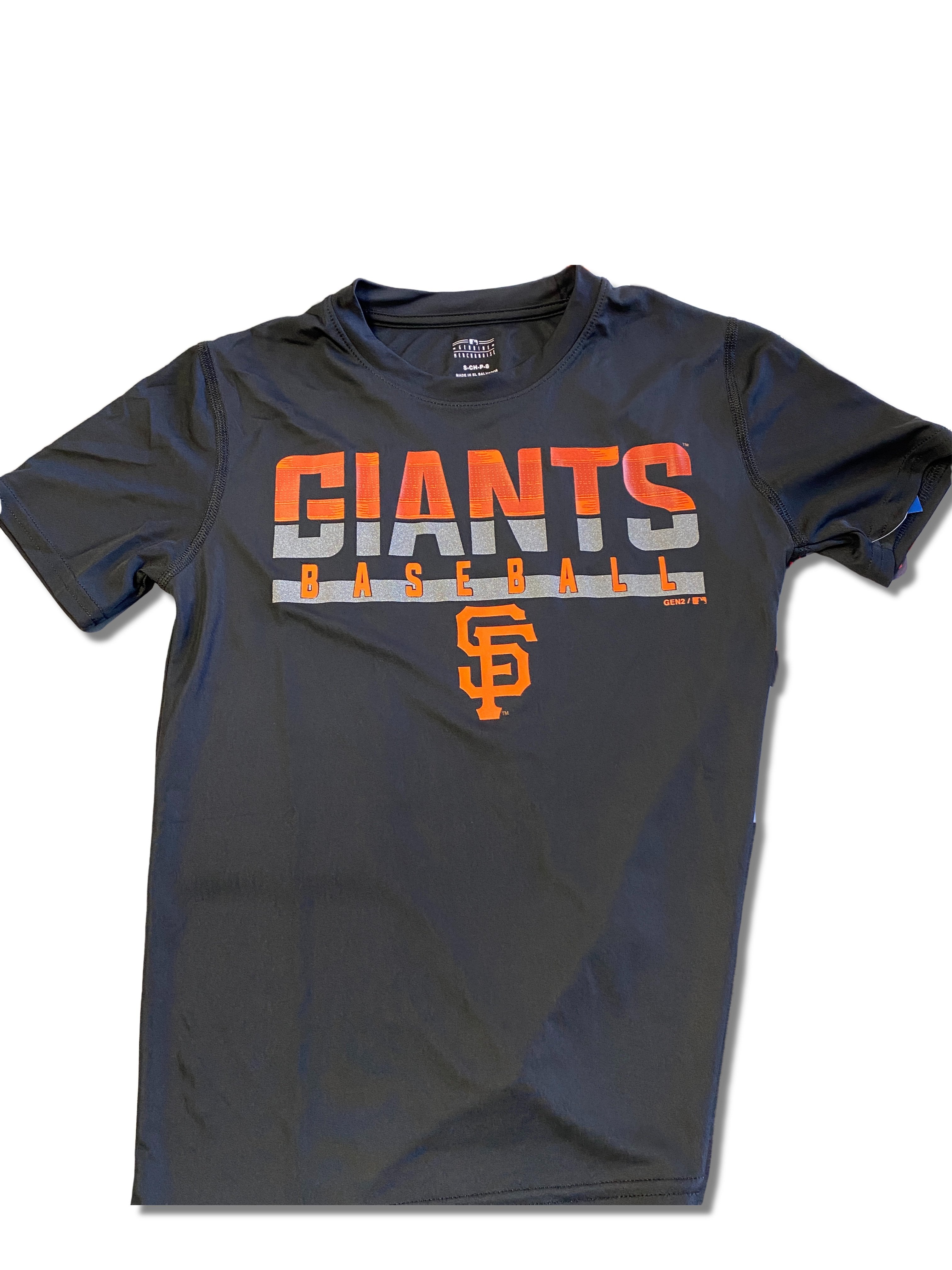 San Francisco Giants Kid's dry-fit T-Shirt- Black