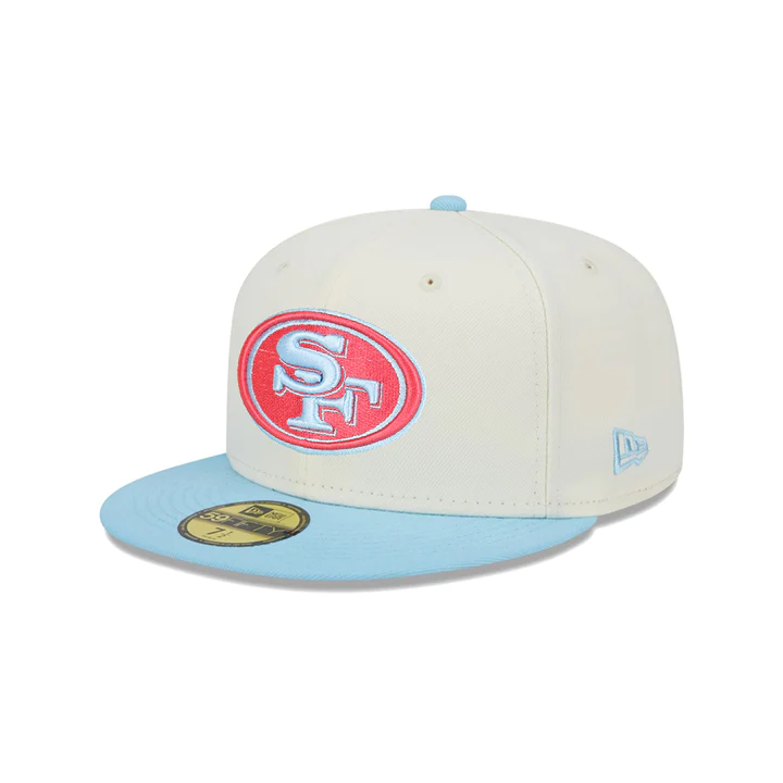 NEW ERA SAN FRANCISCO 49ERS 59FIFTY COLOR PACK-Chrome/Baby Blue