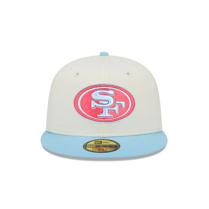 NEW ERA SAN FRANCISCO 49ERS 59FIFTY COLOR PACK-Chrome/Baby Blue