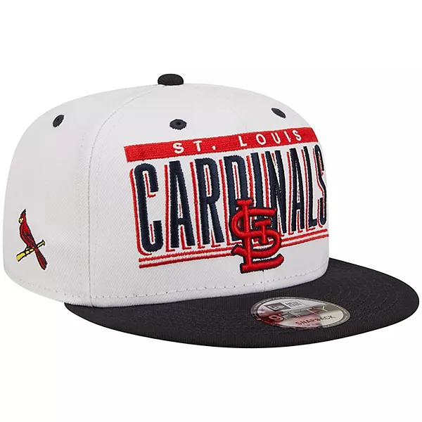 New Era ST Louis Cardinals Retro Title 9FIFTY Snapback Hat - White/Navy