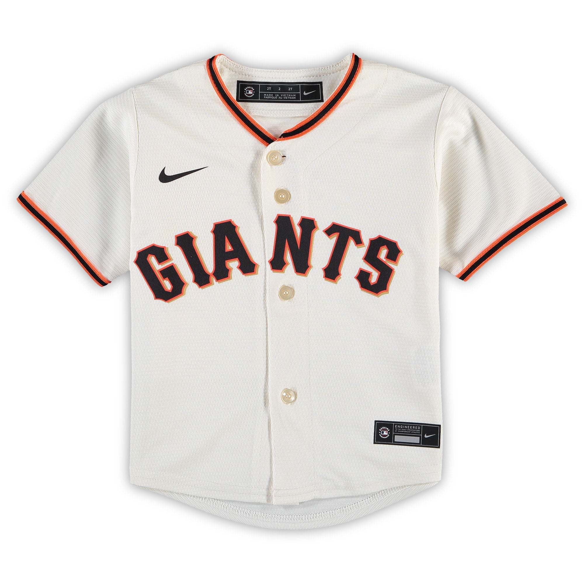 Nike Preschool San Francisco Giants Home Jersey-Cream