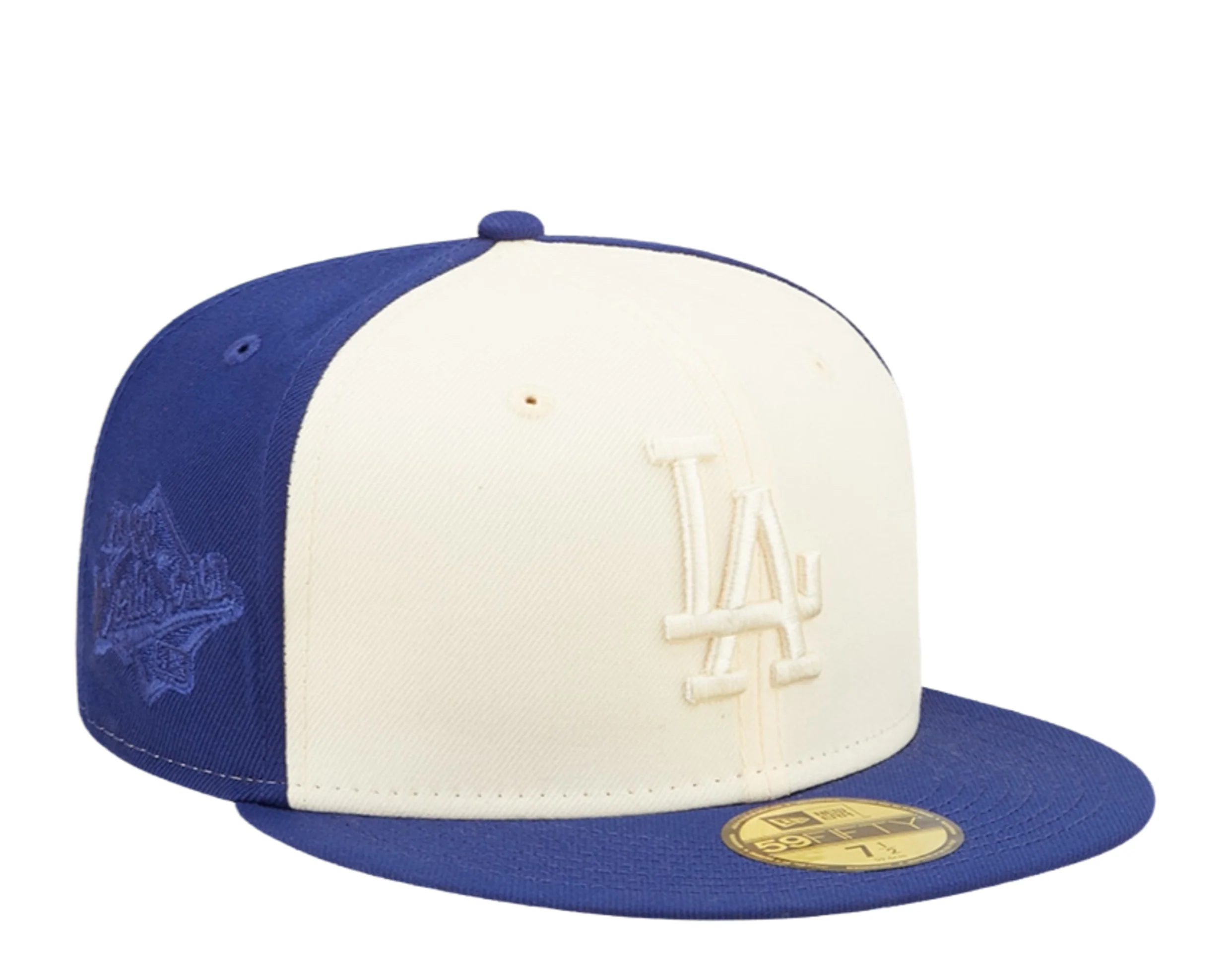 NEW ERA LOS ANGELES DODGERS 2-TONE 59FIFTY FITTED HAT-BLUE/CREAM