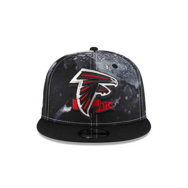 New Era Atlanta Falcons Sideline Ink Dye 9FIFTY Snapback Hat-Black