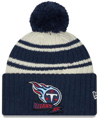New Era Tennessee Titans Cold Weather Pom Knit