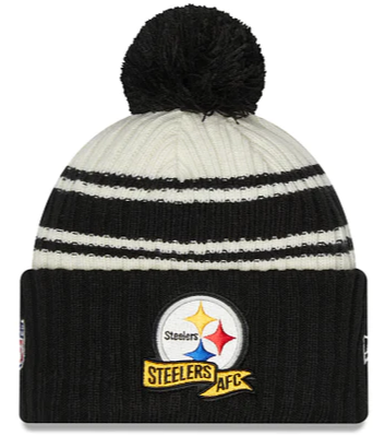 New Era Pittsburgh Steelers Cold Weather Pom Knit