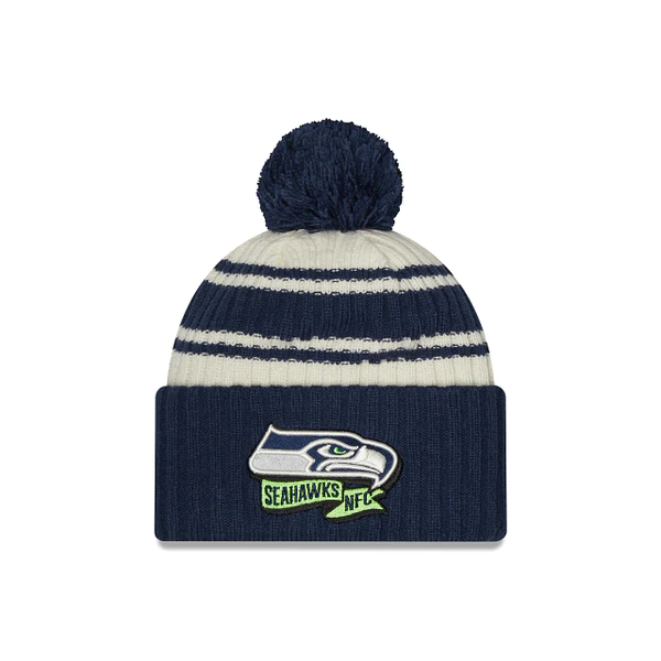 New Era Seattle Seahawks Cold Weather Pom Knit