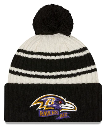 New Era Baltimore Ravens Cold Weather Pom Knit