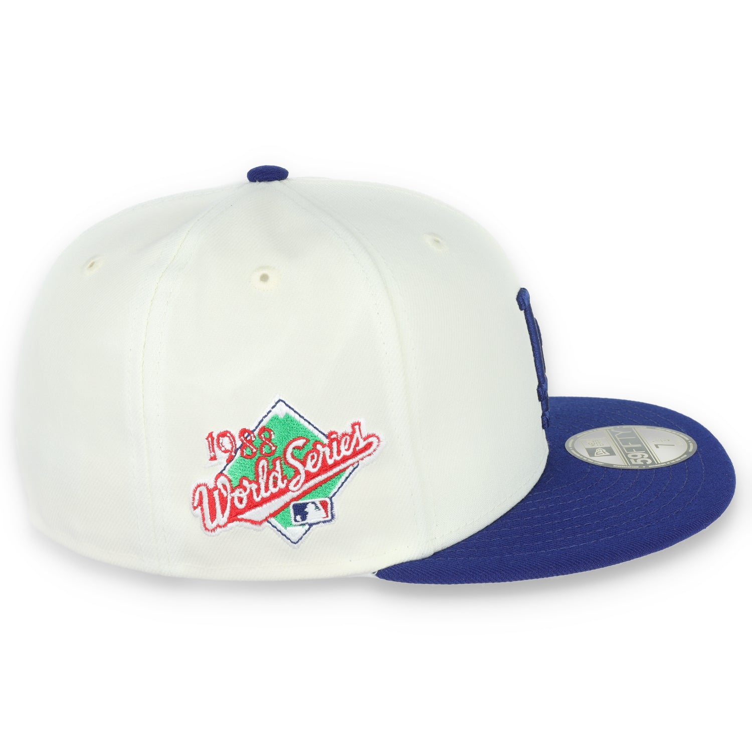 New Era Los Angeles Dodgers 1988 World Series Side Patch Throwback White 59FIFTY Fitted