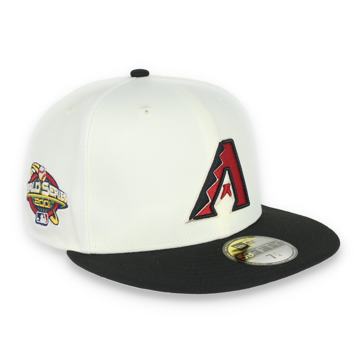 New Era Arizona Diamondback Throwback 2001 World Series Side Patch 59FIFTY Fitted Ivory Hat