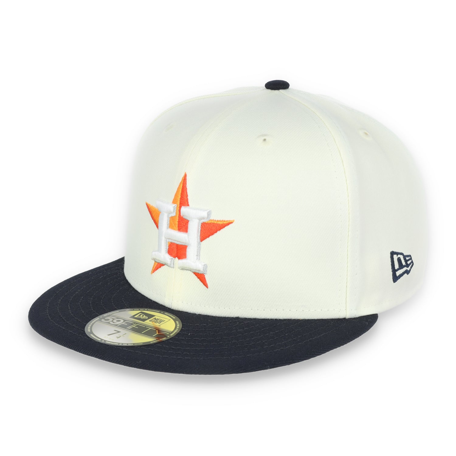 New Era Houston Astros Throwback 2017 World Series Patch 59FIFTY Fitted Ivory Hat