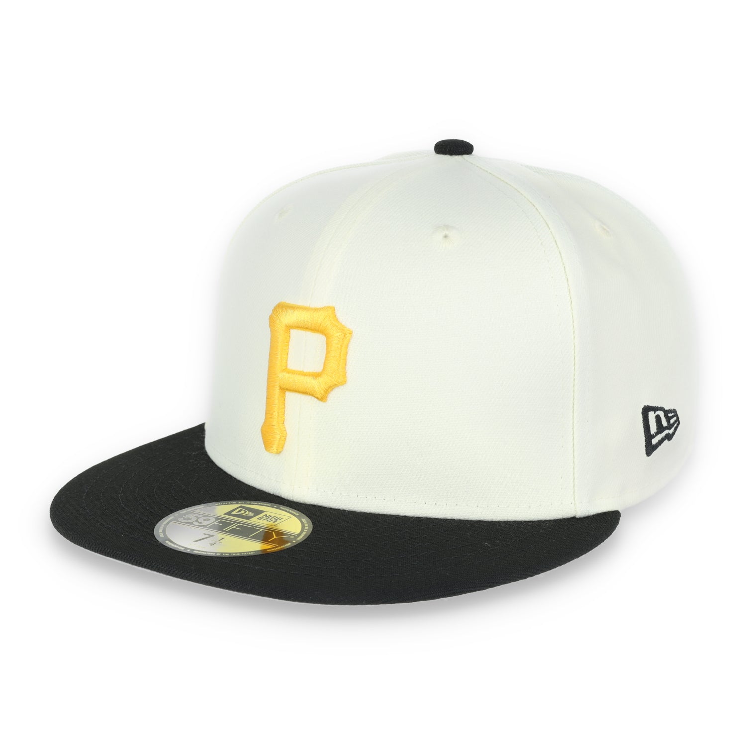 New Era Pittsburg Pirates Throwback 1971 World Series Patch 59FIFTY Fitted Ivory Hat