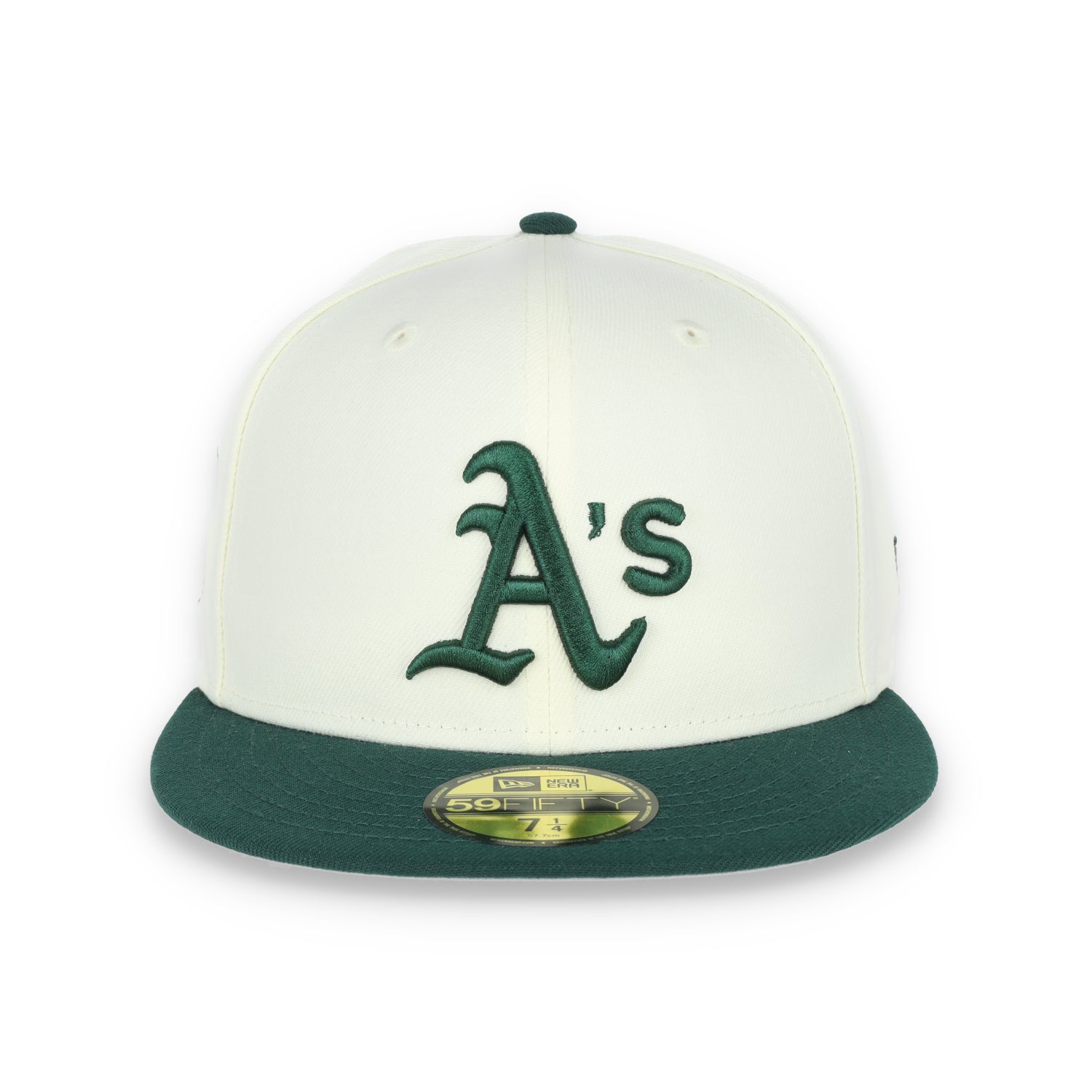 New Era Oakland Athletics Throwback 1989 World Series Patch 59FIFTY Fitted Ivory Hat