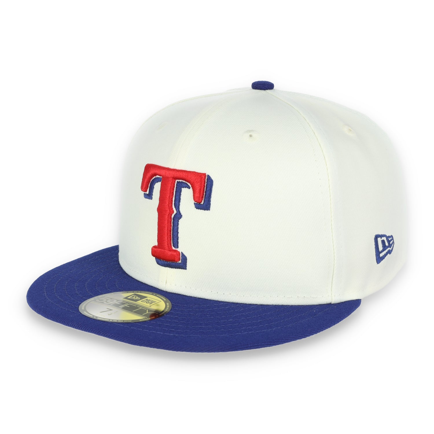 New Era Texas Rangers Throwback 2010 World Series Side Patch 59FIFTY Fitted Ivory Hat