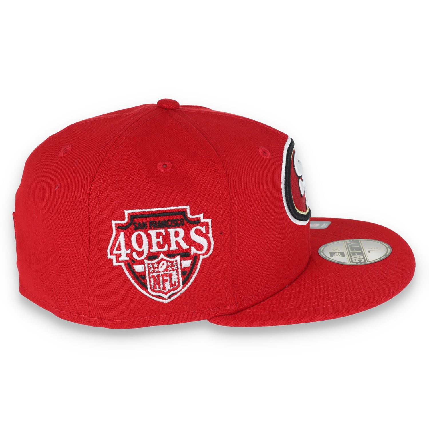 New Era San Francisco 49ers Team Name Side Patch 59FIFTY Fitted Hat