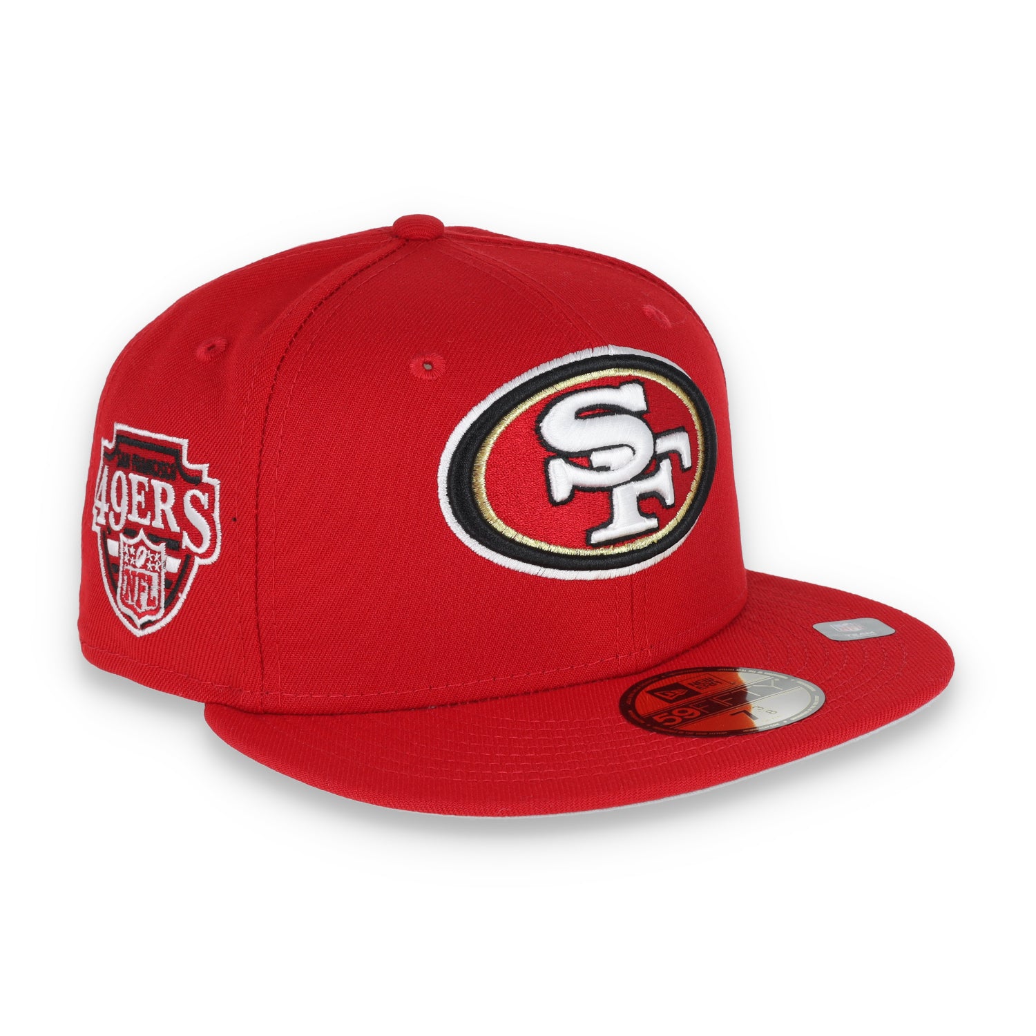 New Era San Francisco 49ers Team Name Side Patch 59FIFTY Fitted Hat