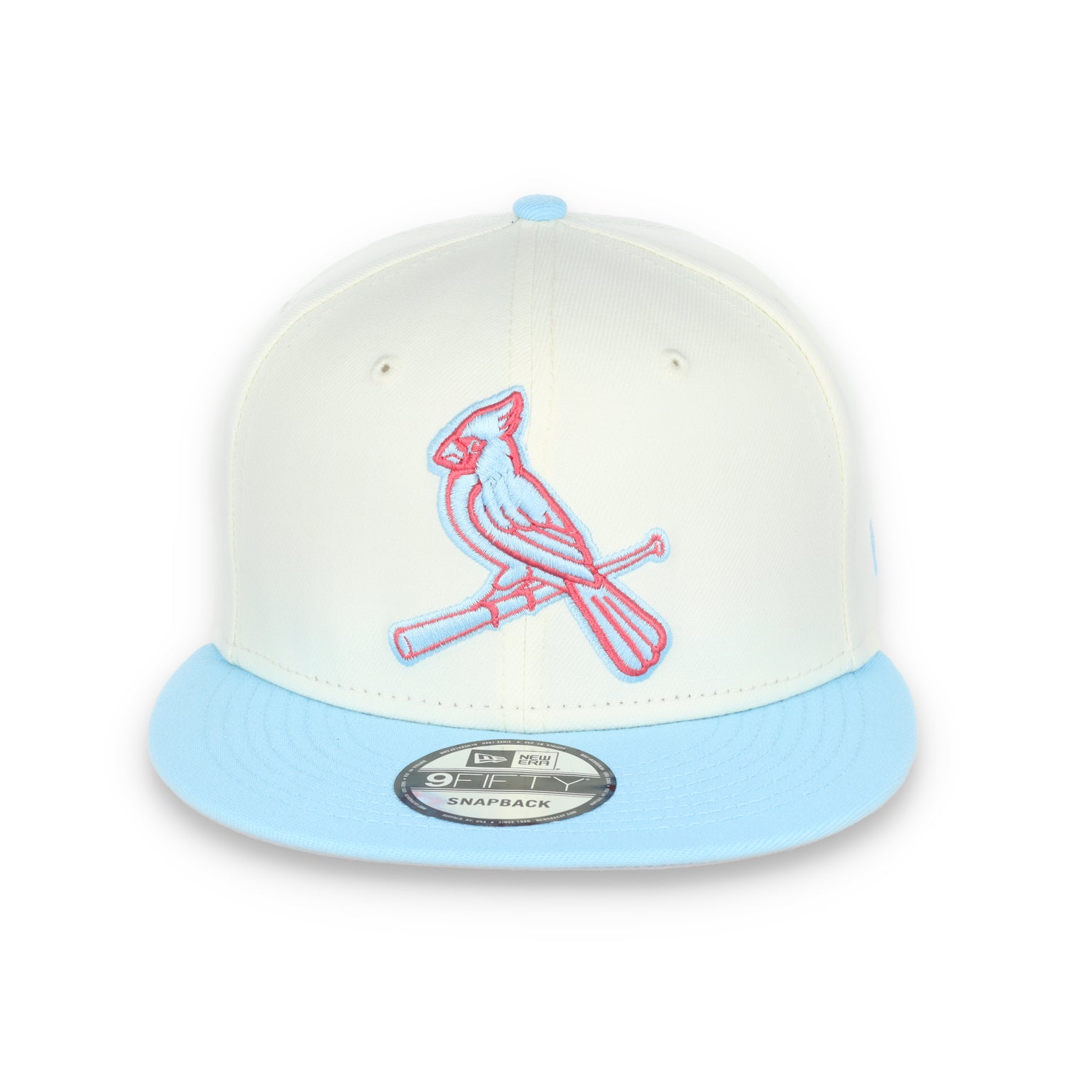 New Era St. Louis Cardinals 2-Tone Color Pack 9FIFTY Snapback Hat- Chrome/Baby Blue