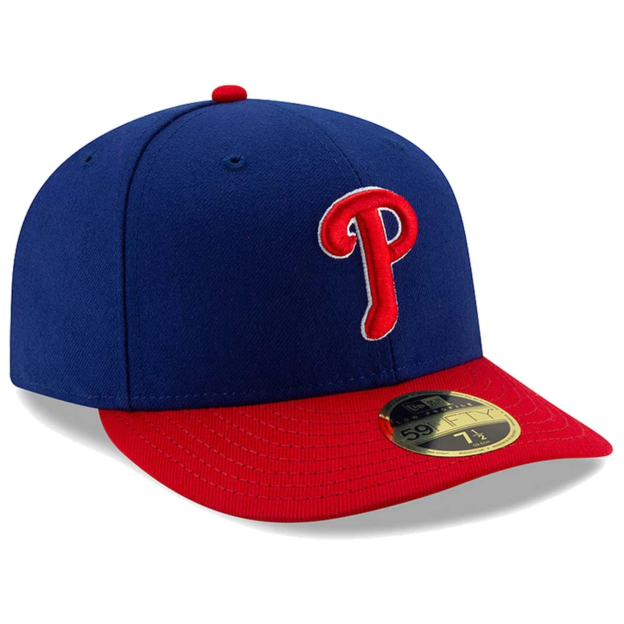 PHILADELPHIA PHILLIES LOW PROFILE ALTERNATE COLLECTION 59FIFTY FITTED-ON-FIELD COLLECTION-BLUE/RED