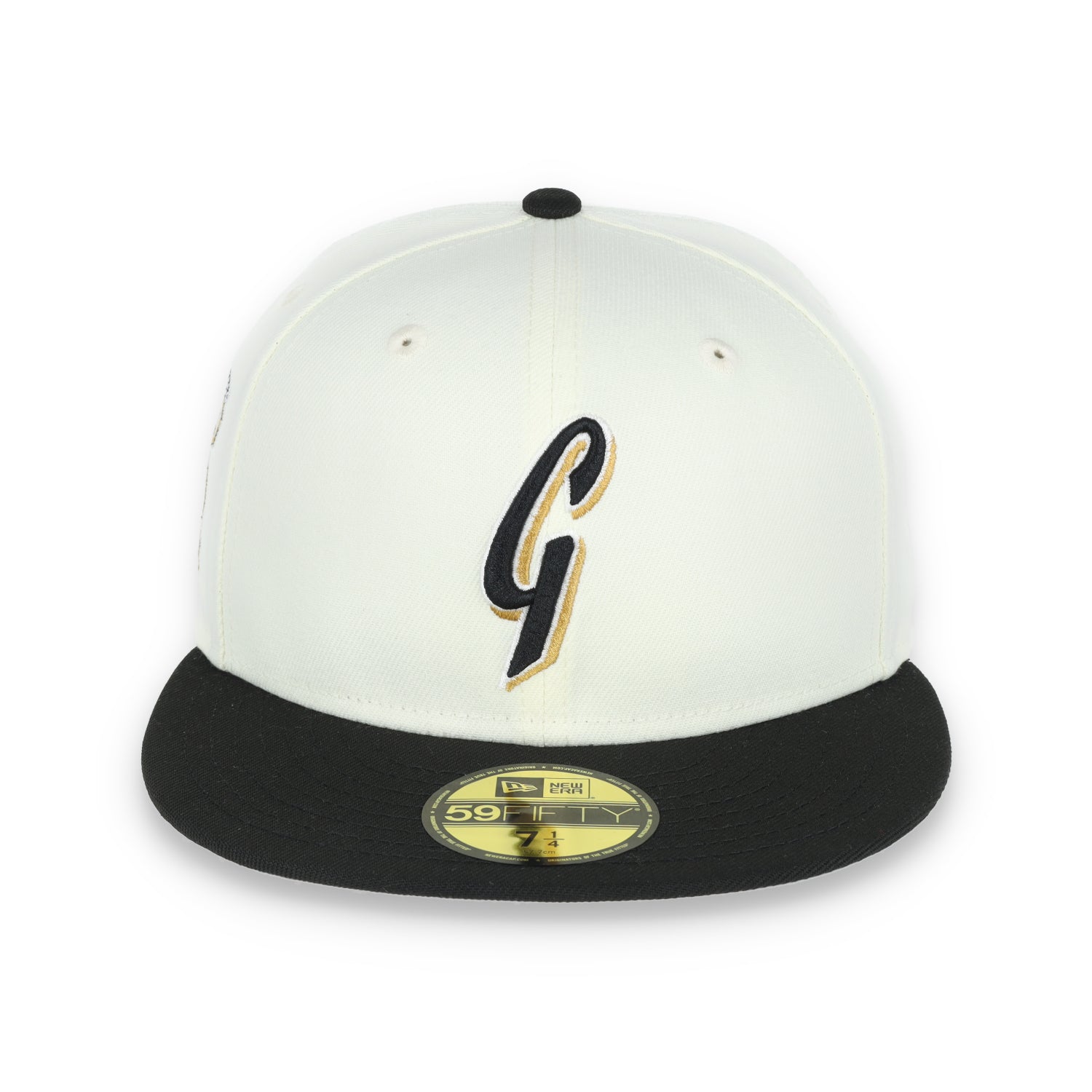 New Era San Francisco Giants 50th Anniversary Side Patch 59IFTY Fitted hat- Chrome/Black