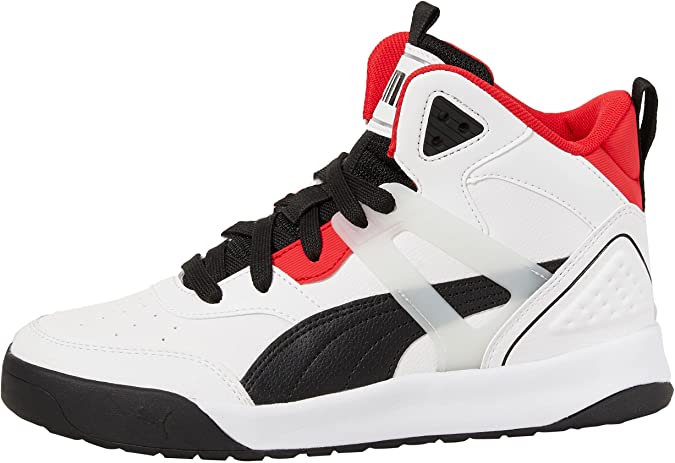 PUMA Backcourt Sneakers-White/Black/Red