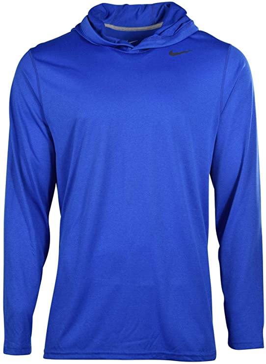 Nike Mens Dri-Fit Touch Pullover Hoodie-ROYAL