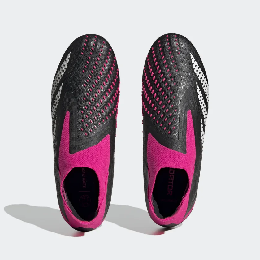 ADIDAS PREDATOR ACCURACY+ FIRM GROUND SOCCER CLEATS-Core Black / Cloud White / Team Shock Pink 2
