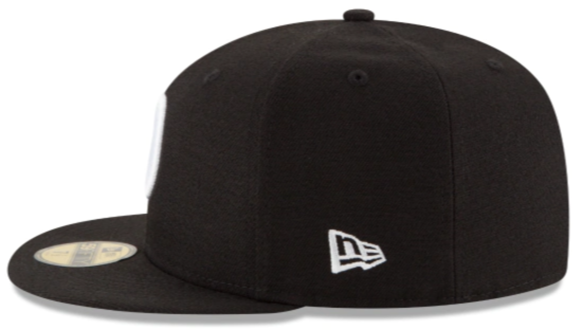Los Angeles Dodgers Black On White 59Fifty Fitted nvsoccer.com The Coliseum