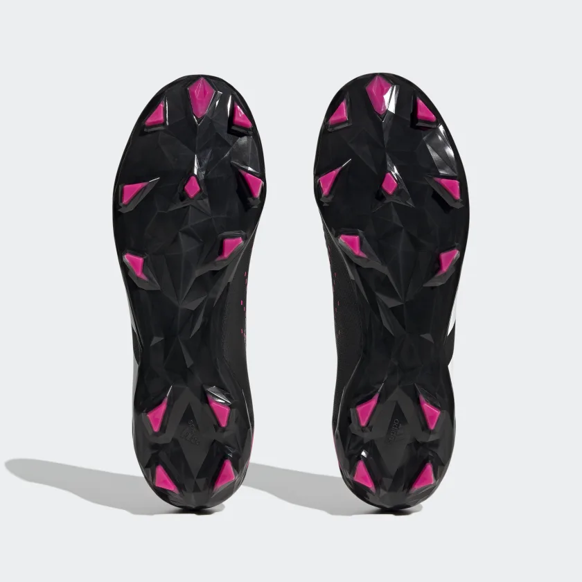 ADIDAS PREDATOR ACCURACY.3 LACELESS FIRM GROUND SOCCER-Core Black / Cloud White / Team Shock Pink 2