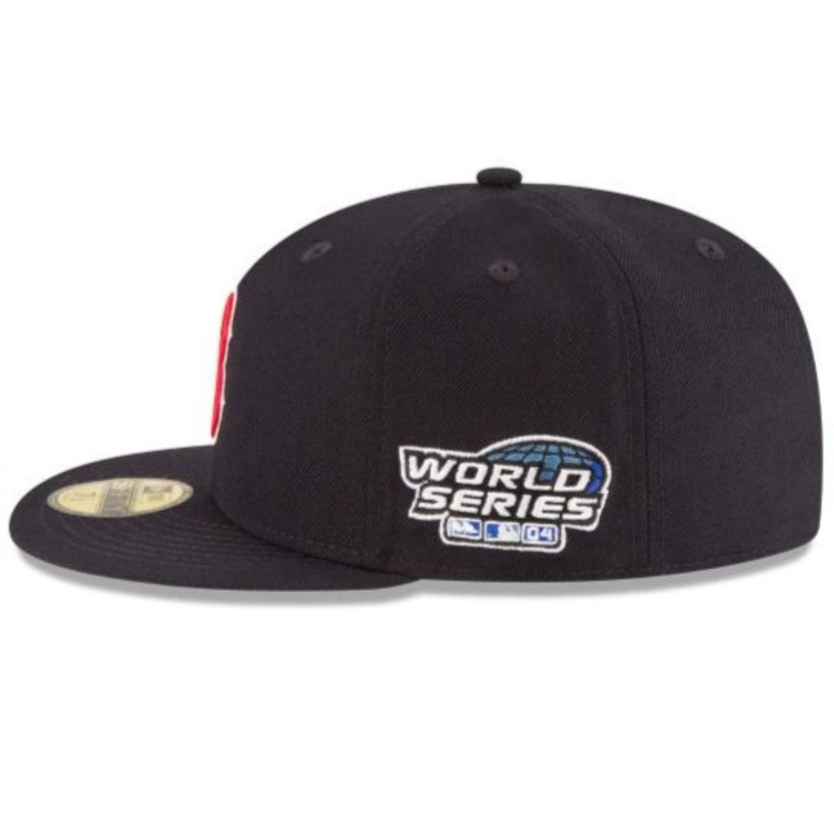 BOSTON RED SOX WORLD SERIES 2004 PATCH COLLECTION 59FIFTY FITTED-NAVY/RED Nvsoccer.com Thecoliseum