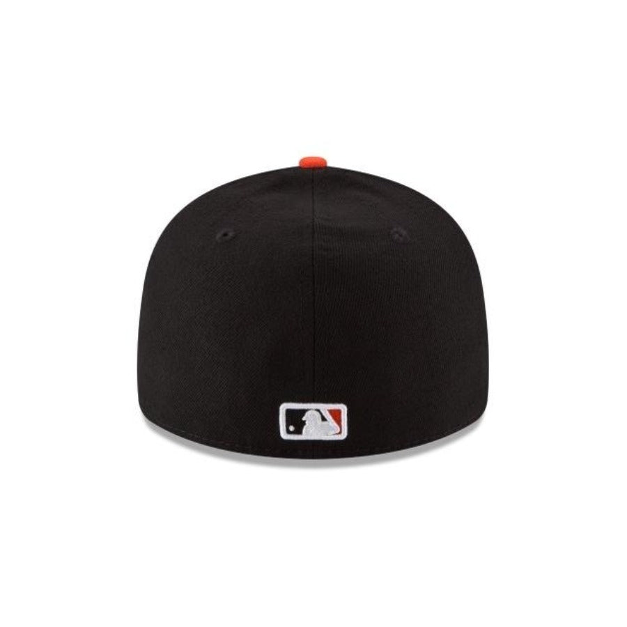 SAN FRANCISCO GIANTS ALTERNATE COLLECTION 59FIFTY FITTED-ON-FIELD COLLECTION LOW Profile -BLACK/black/orange Nvsoccer.com Thecoliseum 
