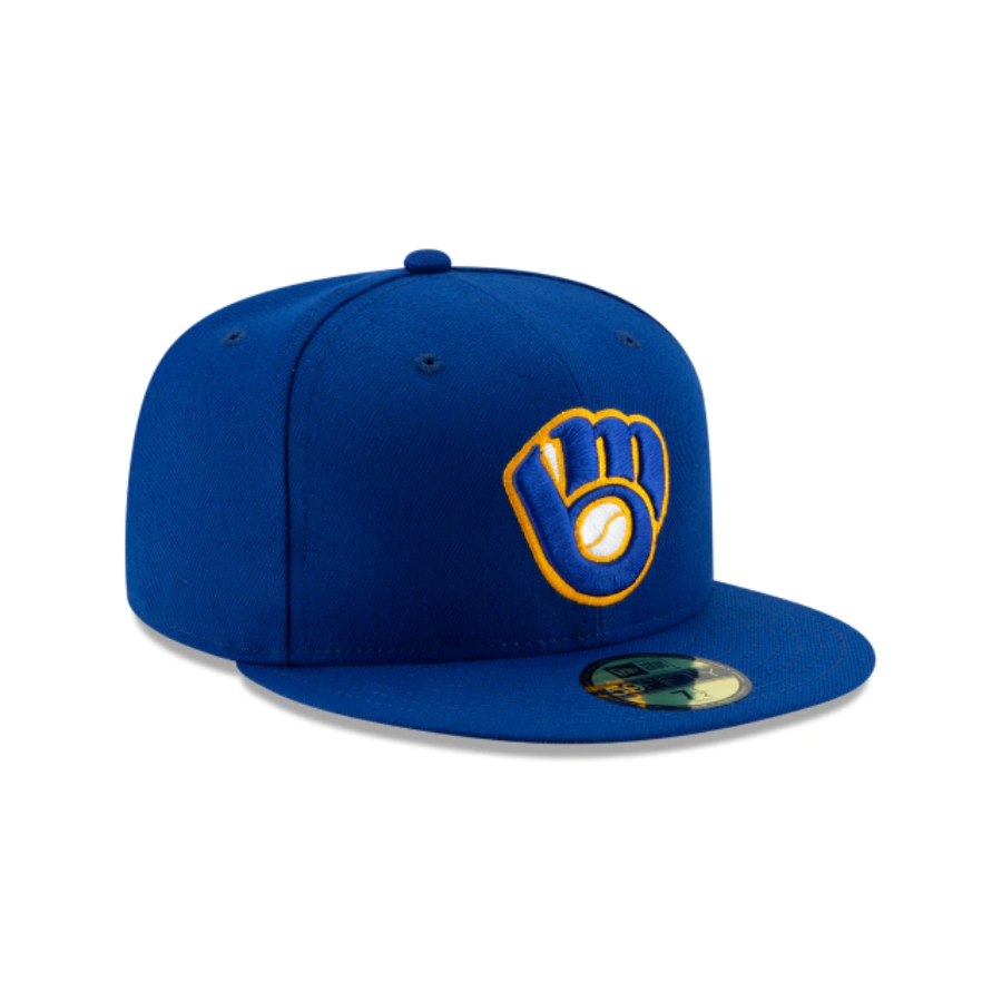 MILWAUKEE BREWERS AUTHENTIC COLLECTION 59FIFTY FITTED-ON-FIELD COLLECTION-ROYAL