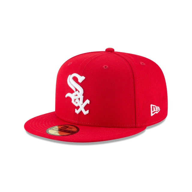 NEW ERA CHICAGO WHITE SOX SCARLET BASIC 59FIFTY FITTED