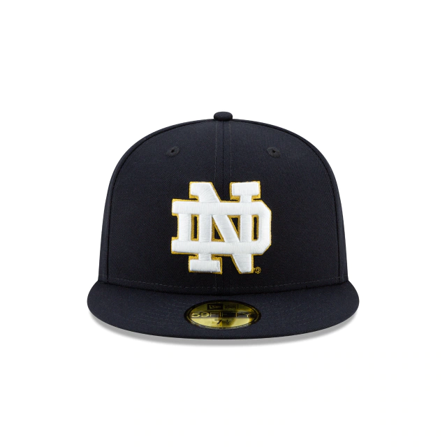New Era Notre Dame Football 59Fifty Fitted Navy Hat